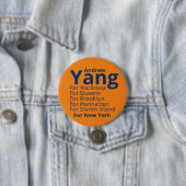 Andrew Yang for Mayorボタン 缶バッジ (インサイチュ)