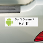 Androdならば バンパーステッカー (車上)