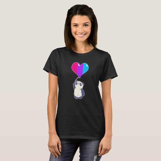 Androgyne Panda非2進性 Tシャツ (正面フル)