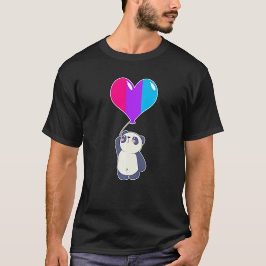 Androgyne Panda非2進性 Tシャツ (正面)