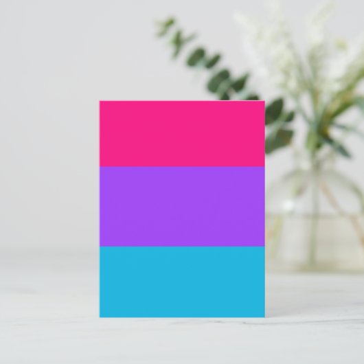 Androgyne Pride Flag ポストカード (スタンド正面)