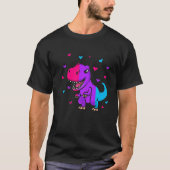 Androgyne Pride Flag Dinosaur Androgyne Flag Tシャツ (正面)