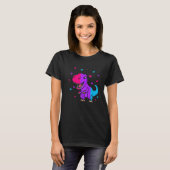 Androgyne Pride Flag Dinosaur Androgyne Flag Tシャツ (正面フル)
