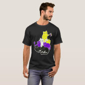 Androgynous Non Binary Catフラグ性別識別Ge Tシャツ (正面フル)