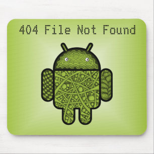 Android™のロボットのための泡落書きのキャラクター マウスパッド
