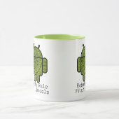Android™のロボットのためのPanchoの落書きのキャラクター マグカップ (中央)