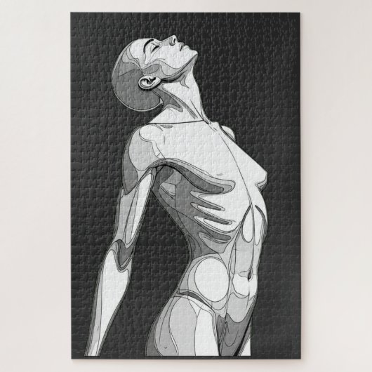 Android Anatomy Challenge - Premium Jigsaw Puzzle ジグソーパズル (縦)