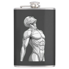 Android Anatomy: Cyborg Stainless Steel Flask フラスク