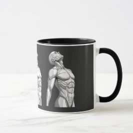 Android Anatomy: Cyborg Two-Tone Coffee Mug マグカップ