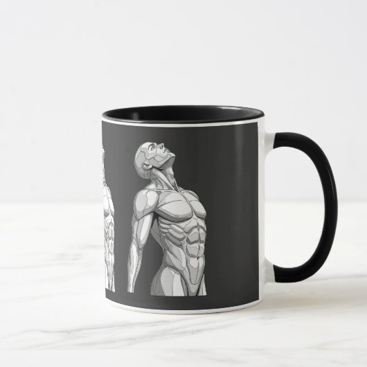 Android Anatomy: Cyborg Two-Tone Coffee Mug マグカップ (右)
