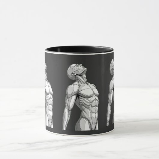Android Anatomy: Cyborg Two-Tone Coffee Mug マグカップ (中央)