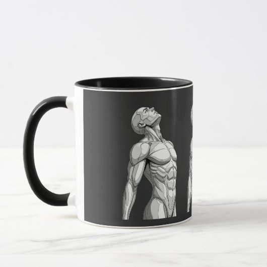 Android Anatomy: Cyborg Two-Tone Coffee Mug マグカップ (左)