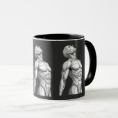 Android Anatomy: Cyborg Two-Tone Coffee Mug マグカップ (正面右)