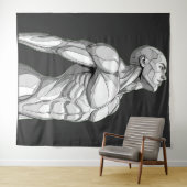Android Anatomy: Cyborg Wall Tapestry タペストリー (インサイチュ(横))