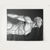Android Anatomy: Cyborg Wall Tapestry タペストリー (正面(横))