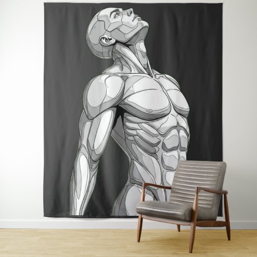 Android Anatomy: Cyborg Wall Tapestry タペストリー (インサイチュ)