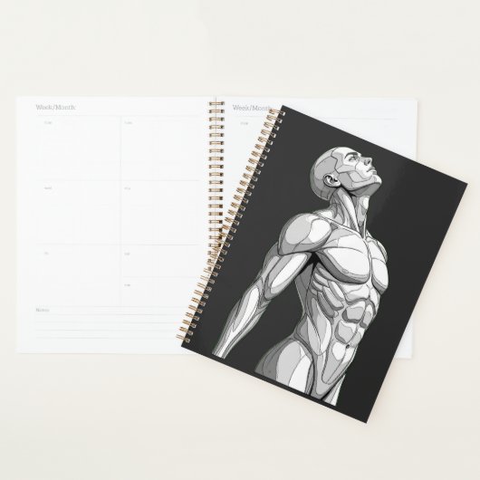Android Anatomy: Futuristic Cyborg Daily Planner プランナー手帳 (ディスプレー)