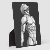 Android Anatomy: Futuristic Cyborg Desktop Plaque フォトプラーク (側面)