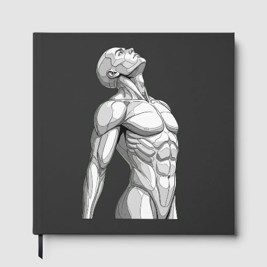 Android Anatomy: Futuristic Cyborg Foil Guestbook ゲストブック (正面)