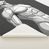 Android Anatomy: Futuristic Cyborg Sherpa Blanket シェルパブランケット (3/4)