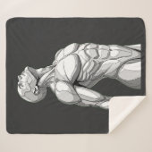 Android Anatomy: Futuristic Cyborg Sherpa Blanket シェルパブランケット (正面(横))