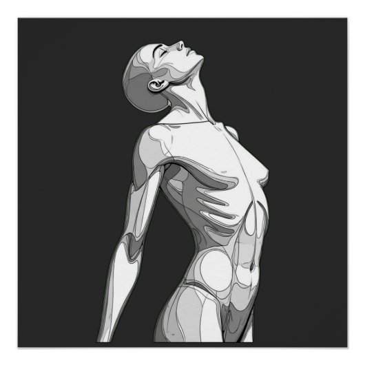 Android Anatomy - High-Definition Glossy Art Poste ポスター (正面)