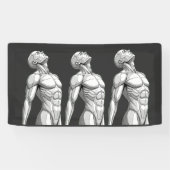 Android Anatomy: Male Cyborg Giant Wall Banner 横断幕 (横)