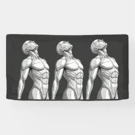 Android Anatomy: Male Cyborg Giant Wall Banner 横断幕