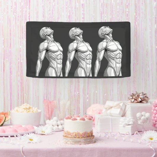 Android Anatomy: Male Cyborg Giant Wall Banner 横断幕 (パーティー)