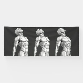 Android Anatomy: Male Cyborg Giant Wall Banner 横断幕