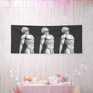 Android Anatomy: Male Cyborg Giant Wall Banner 横断幕