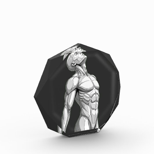 Android Anatomy: Octagonal Cyborg Acrylic Block フォトブロック (左)