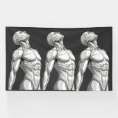 Android Anatomy: Triple Cyborg Futuristic Banner 横断幕 (横)