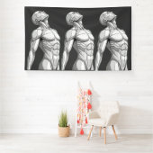 Android Anatomy: Triple Cyborg Futuristic Banner 横断幕 (インサイチュ)