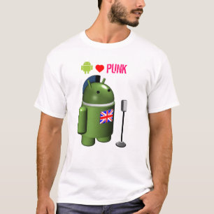 Android Robot Loves Punk Tシャツ