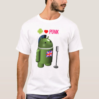Android Robot Loves Punk Tシャツ