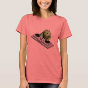 Android Robot Playing DJ Tシャツ