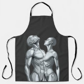 Android Union: Cyborg Couple All-Over Print Apron エプロン (正面)