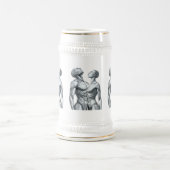 Android Union: Cyborg Couple Ceramic Beer Stein ビールジョッキ (中央)