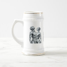 Android Union: Cyborg Couple Ceramic Beer Stein ビールジョッキ