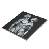 Android Union: Cyborg Couple Ceramic Tile Art タイル (側面)