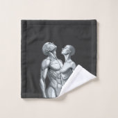 Android Union: Cyborg Couple Futuristic Bath Towel バスタオルセット (ウォッシュタオル)