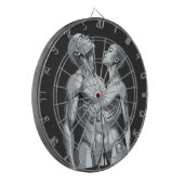 Android Union: Cyborg Couple Futuristic Dartboard ダーツボード (正面左)