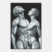 Android Union:Cyborg Couple Large Acrylic Wall Art アクリルサイン (正面)