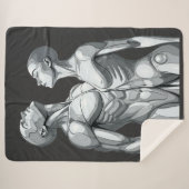 Android Union: Cyborg Couple Sherpa Blanket シェルパブランケット (正面(横))