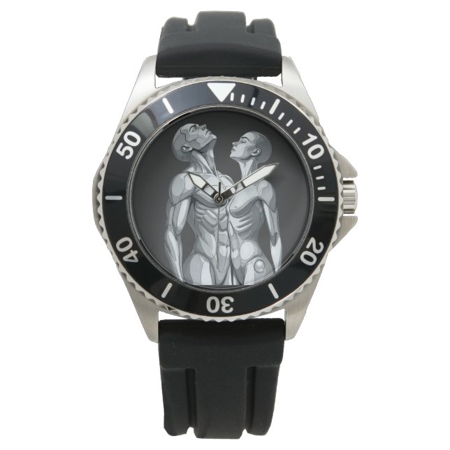 Android Union: Cyborg Couple Sport Wrist Watch 腕時計 (正面)