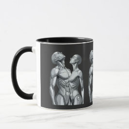 Android Union: Cyborg Couple Two-Tone Coffee Mug マグカップ