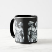 Android Union: Cyborg Couple Two-Tone Coffee Mug マグカップ (正面左)