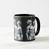 Android Union: Cyborg Couple Two-Tone Coffee Mug マグカップ (正面右)