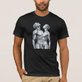 Android Union: Futuristic Cyborg Couple T-Shirt Tシャツ (正面)